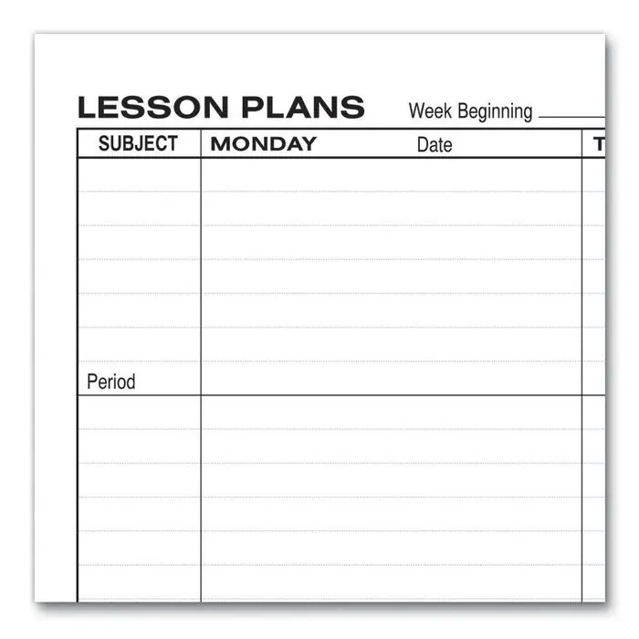 Certified Hammond & Stephens 7 Subject 40 Week Lesson Plan Book, 8-1/2 x 11 Inches, Green/ Blue